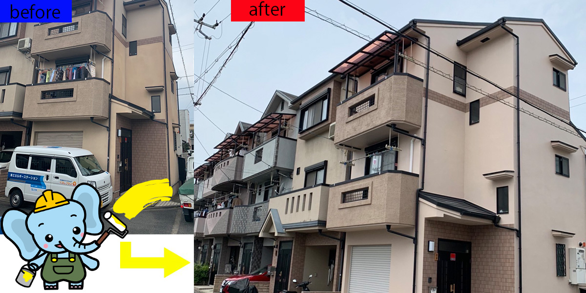 奈良県no.1池田塗装店戸建て塗装施工事例